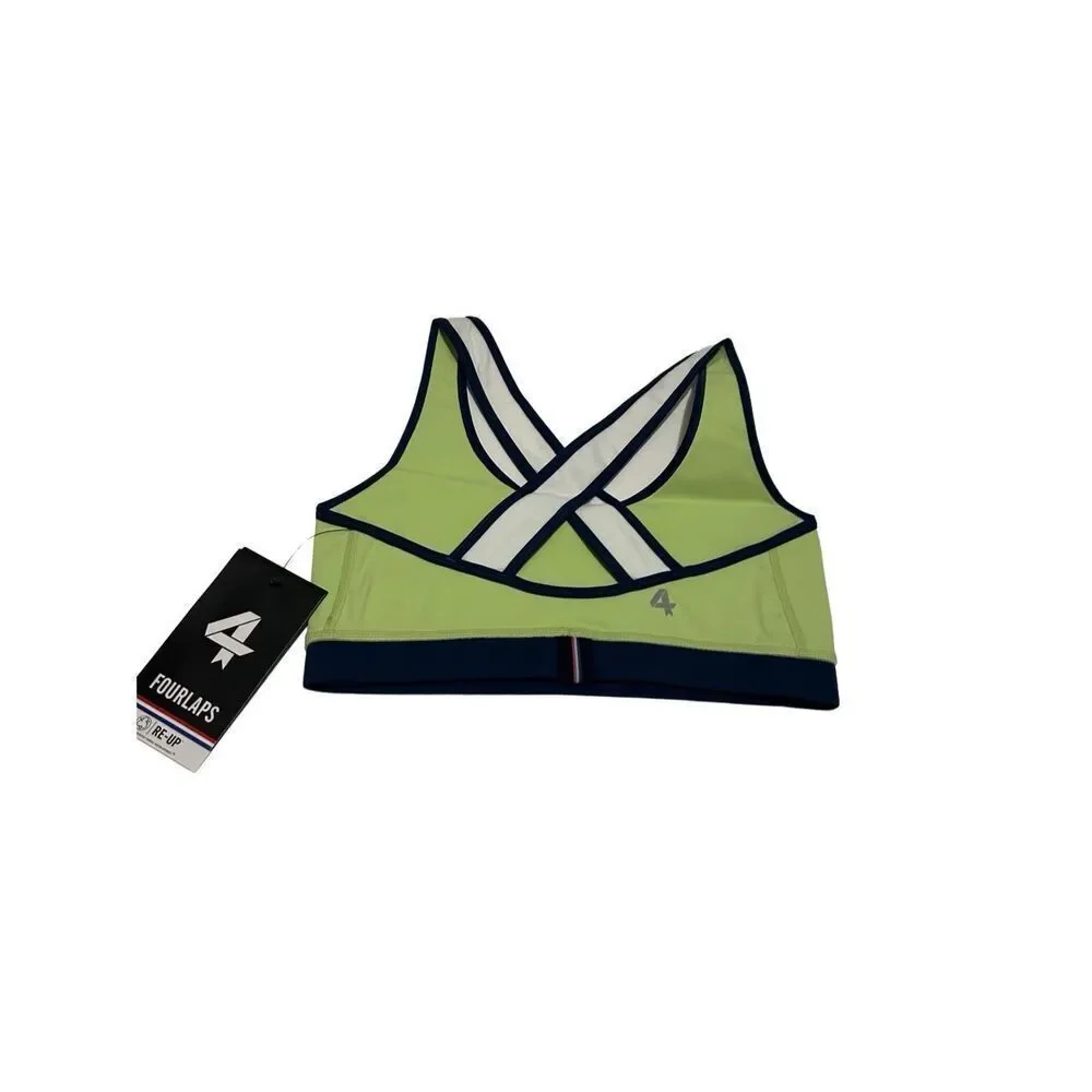 Fourlaps Infinity Sports Bra Green Blue Women’s Size XS NEW